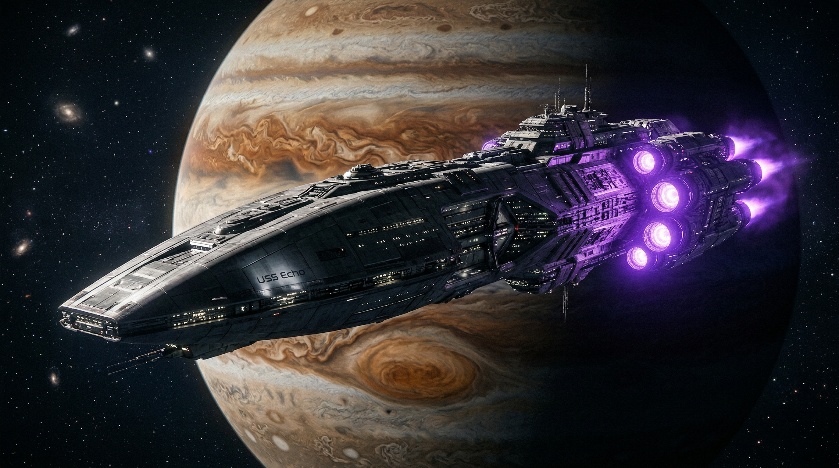 Cinematic space background